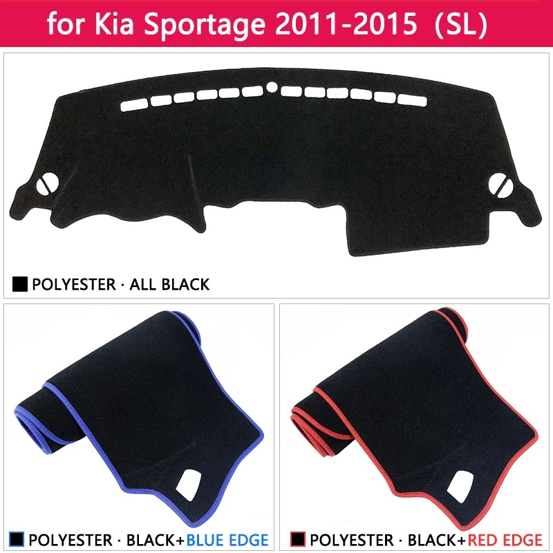 Для Kia Sportage 2011 2012 2013 SL Противоскользящий коврик на приборную панель солнцезащитный коврик для панели анти-УФ автомобильные аксессуары R