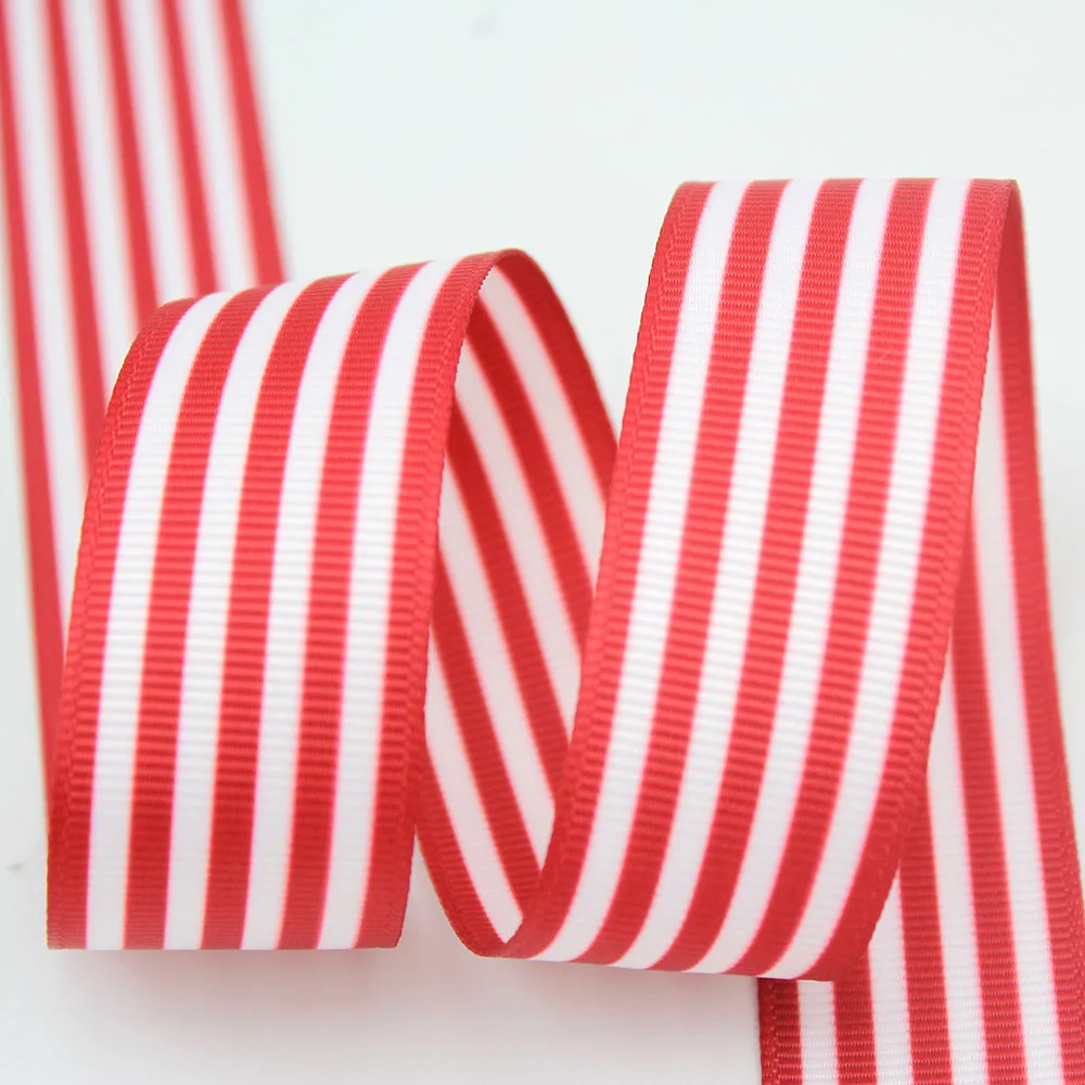 25mm striped Grosgrain Polyester webbing tape 25 yards Garment Accessories ribbon gift wraping diy fabric ribbons | Дом и сад