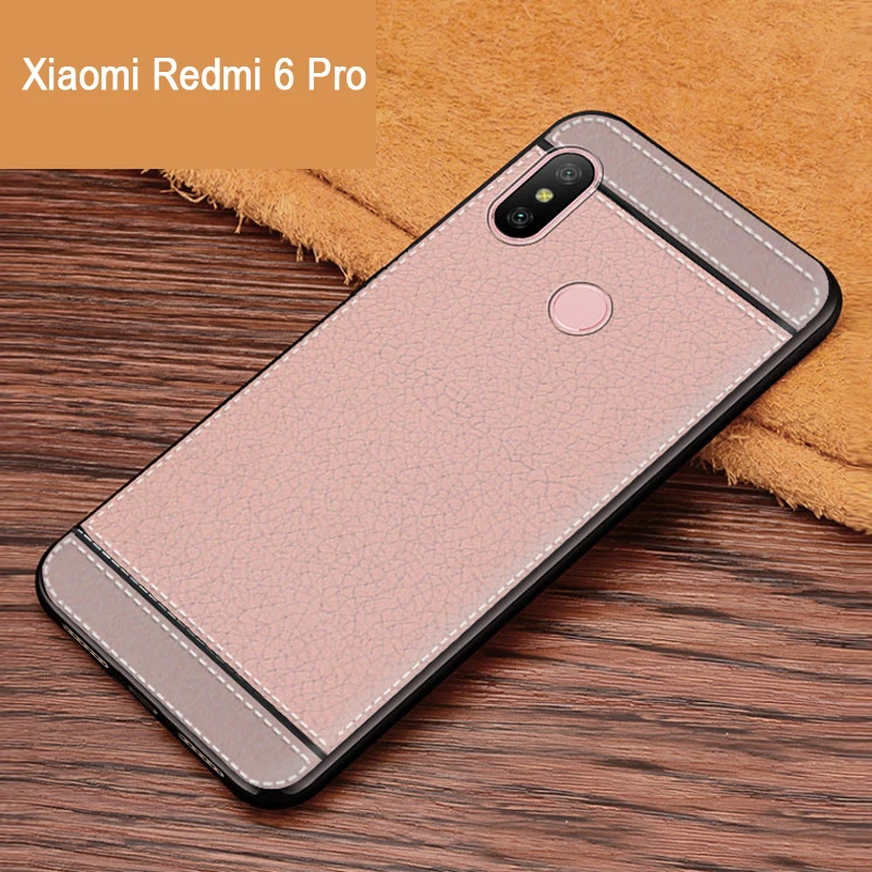 Чехол iSecret для Xiaomi Redmi 6A 6 Pro, кожаный мягкий черный силиконовый чехол для Xiaomi Redmi Note 6 Pro, чехол для Redmi 6 A