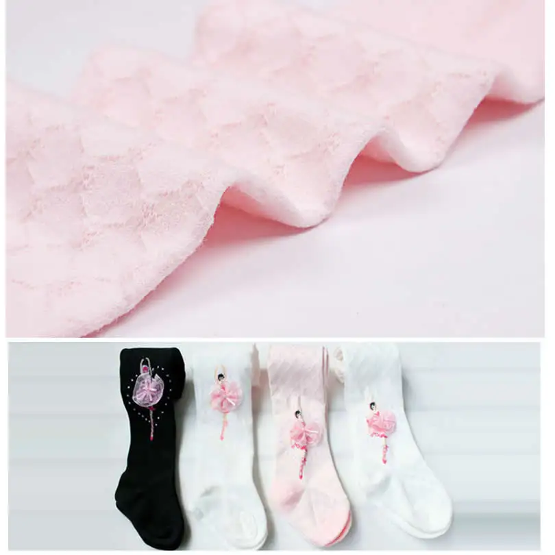 Детские весенние хлопковые колготки Балетные чулки для девочек детские