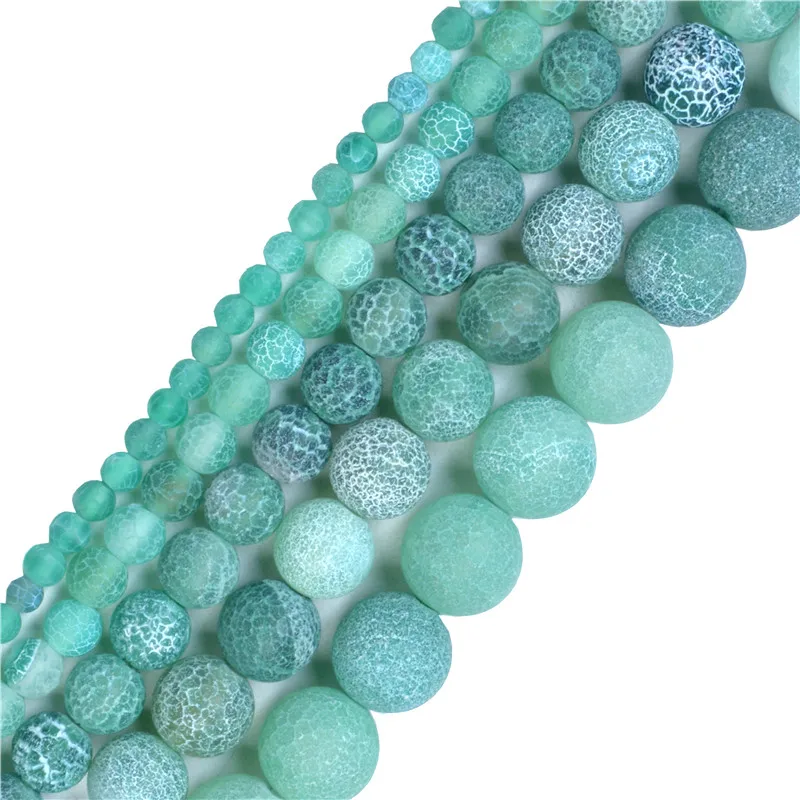 Бусины фиолетового Агата из натурального камня с морозом россыпью оникс для