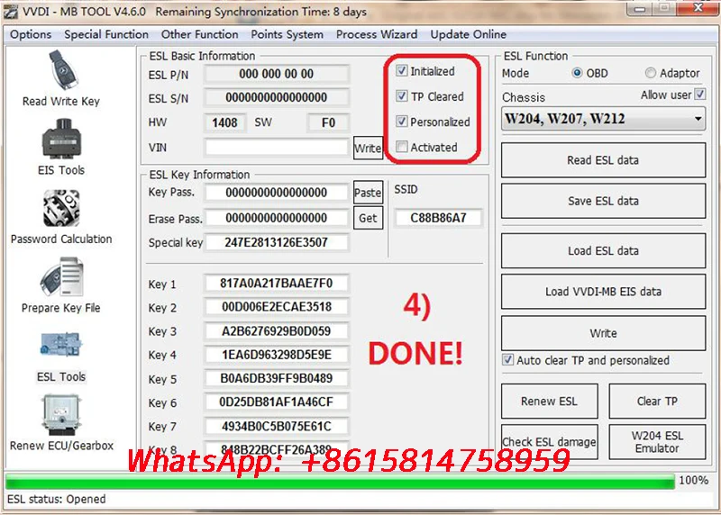 ESL ELV A2C-45770 A2C-52724 чип NEC для Benz W204 W207 W211 для ESL ELV поддержка VVDI MB Синхронизация данных