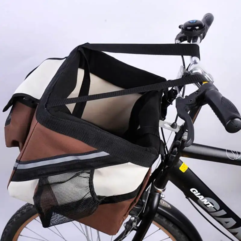 Переносная сумка на велосипед для собак переноски маленьких щенков корзина