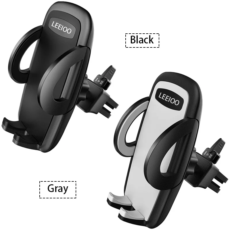 Leeioo один щелчок выпуска Автомобильный держатель для телефона универсальный с вентиляционными отверстиями крепление автомобильные держатели подставка мобильный поддержка для iPhone Xiaomi samsung