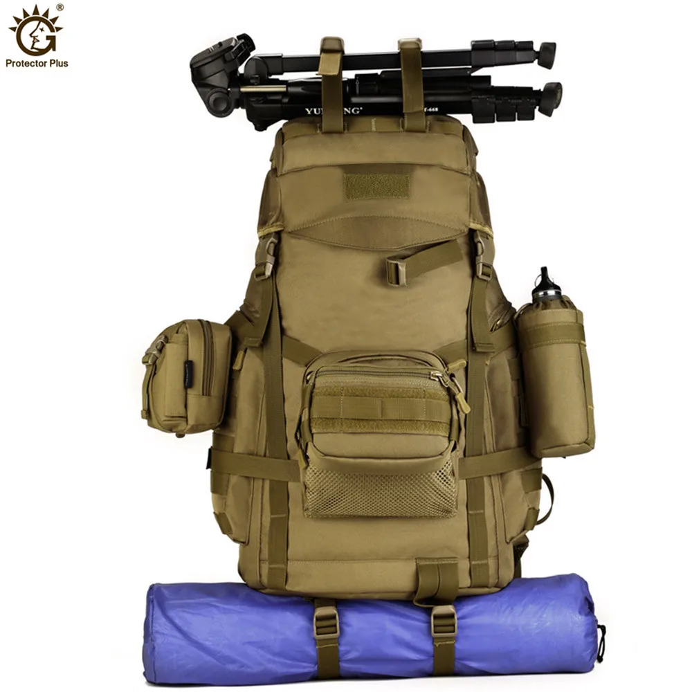 Вместительный мужской военный тактический рюкзак Molle 60 л для женщин и мужчин