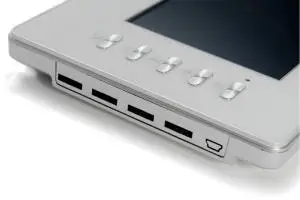 Видеодомофон XINSILU 7-дюймовый проводной дверной звонок для 5 квартир HD цветной