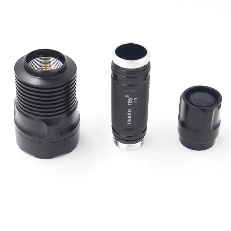 Cree XP-L HI V3 AMC7135 светодиодный фонарик, лампа, светильник для охоты, Походов, Кемпинга, Manta Ray, черный C12 XP L, высокий ток