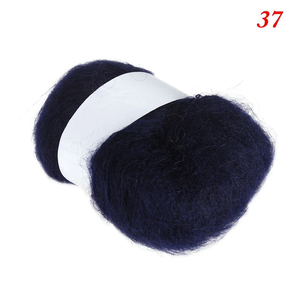 37 25g/Ball шерсть ангоры пряжи мягкий тонкий вязальная пряжа Тонкий Гладкий шерстяной пряжи для ручного вязаный шарф шаль Костюмы Hat - Цвет: 37