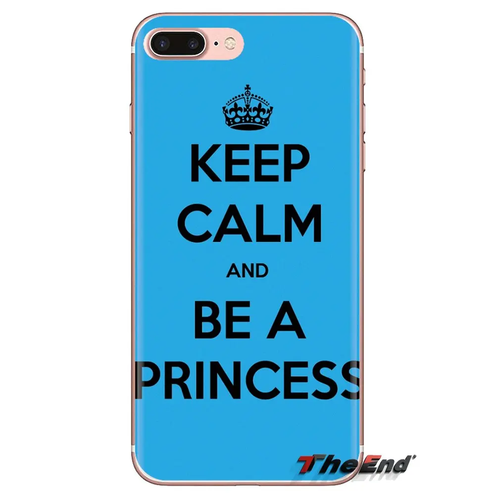 Keep Calm be a Princess TPU Transparent Shell Cover For Oneplus 3T 5T 6T Nokia 2 3 5 6 8 9 230 3310 2.1 3.1 5.1 7 Plus 2017 2018 |