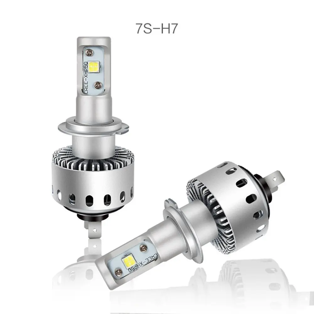2 шт./лот с can bus H7 H4 110W 26000LM Cree XHP 70 50 чип диод лампочка светодиодное освещение фар в