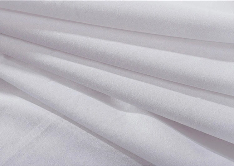 Роскошная плоская простыня белого цвета из египетского хлопка двойной размер