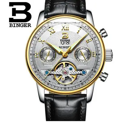 Женева 3D логотип Tourbillon Для мужчин наручные часы Военная Униформа Спорт Скелет