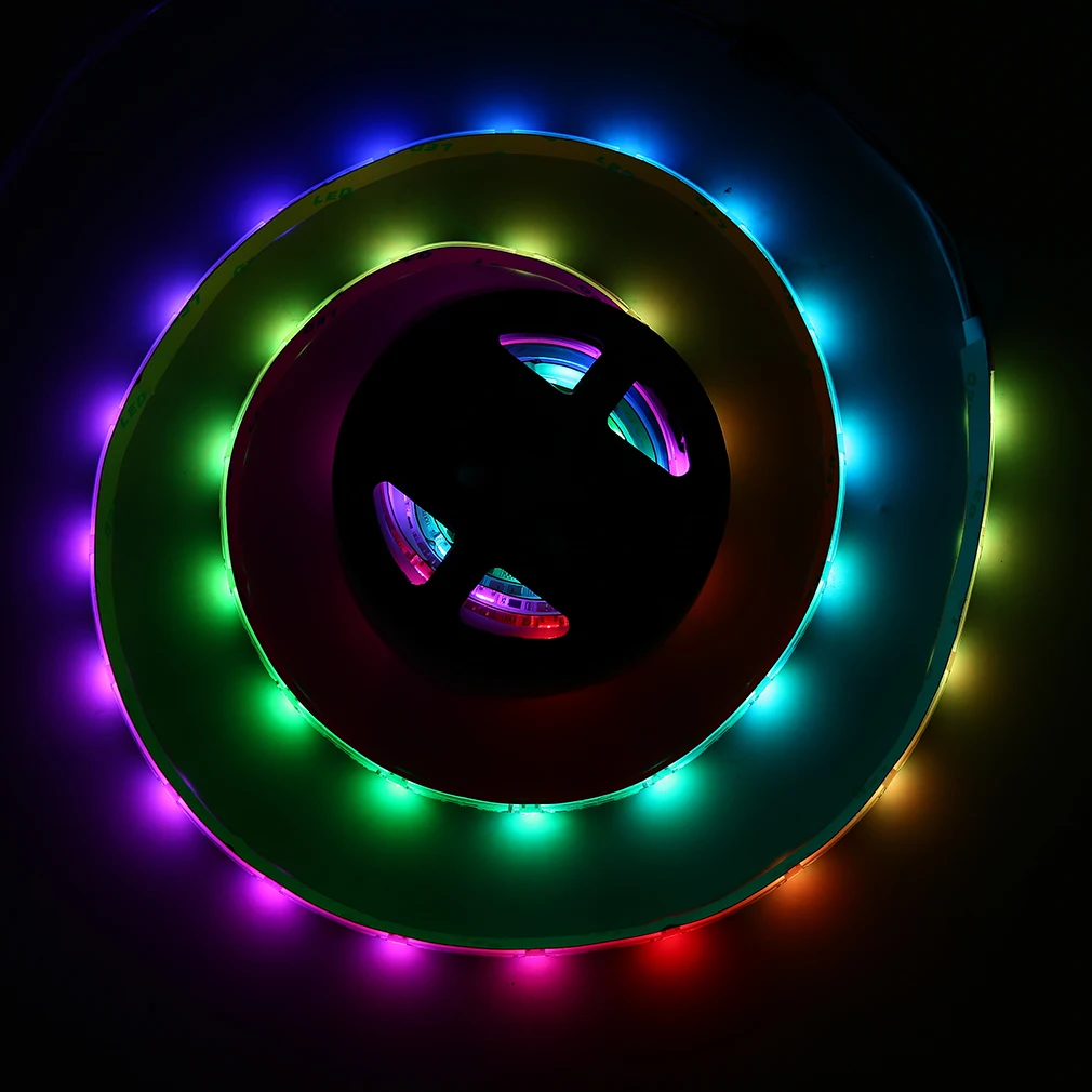 WS68 12 RGB 5050 SMD Водонепроницаемый гибкая USB 5V светодиодный белая полоска лампы