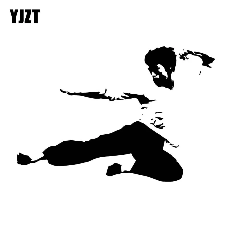 YJZT 15.5CM*10.6CM Bruce Lee Vinyl Decal Car Sticker Black/Silver C3-0040 | Автомобили и мотоциклы