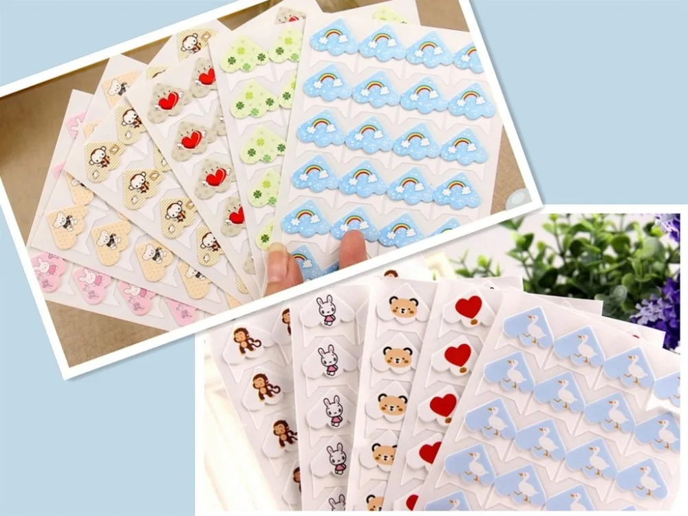 Лидер продаж мультфильм милый наклейки-уголки для фото DIY Детские Фотоальбом или