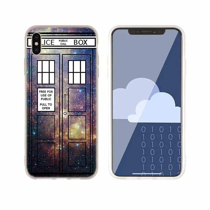 as the picture 05 Чехол для телефона s силиконовый мягкий чехол для iPhone 11 Pro X XS Max XR 6 6S 7 8 Plus 5 4S SE цветочный ТАРДИС с изображением ТАРДИСа из сериала «Доктор Кто» чехол - Цвет: as the picture 05