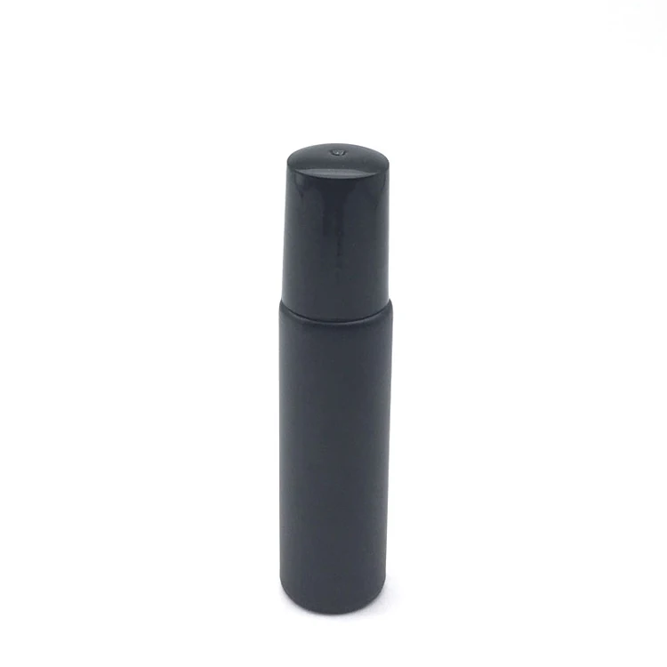 10ml Black 1 шт пустой 10 мл ролик на черном стеклянном флаконе флакон для эфирного масла для духов 10cc роликовый флакон черная пластиковая крышка - Цвет: 10ml Black
