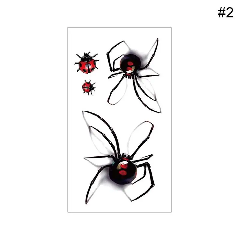 Тату стикер лист черный + белый цветок розы водонепроницаемый временный DIY рука