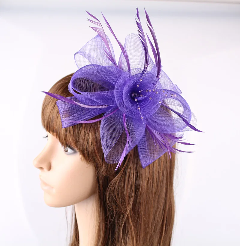 Из 2 предметов дамы фиолетовым пером с шариком фетровая шляпка шерстяная для