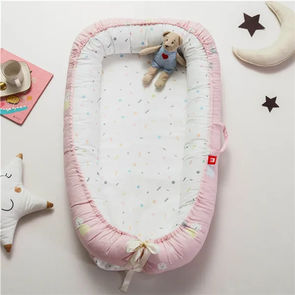 C3 Baby Nest Bed Portable Baby Nest Bed Crib Travel Newborns Cots Nursery Sleep Nest Infant Cradle Baby Bassinet Children's Bumper Crib - Цвет: C3 Baby Nest Bed