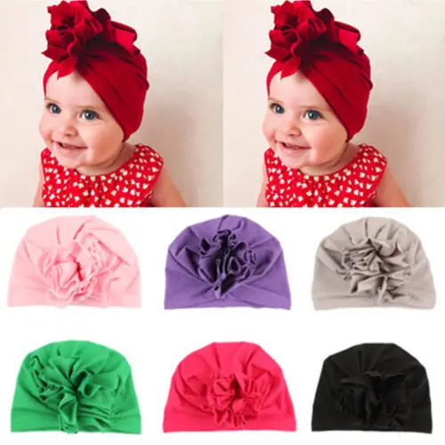 Cute Baby Girls Kids Turban Hijab Head Wrap Band Hat Bandana Scarf Hair Loss Cap | Детская одежда и обувь