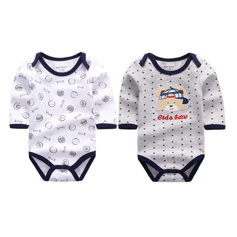 Детские комбинезоны Одежда для новорожденных девочек хлопковый комплект одежды