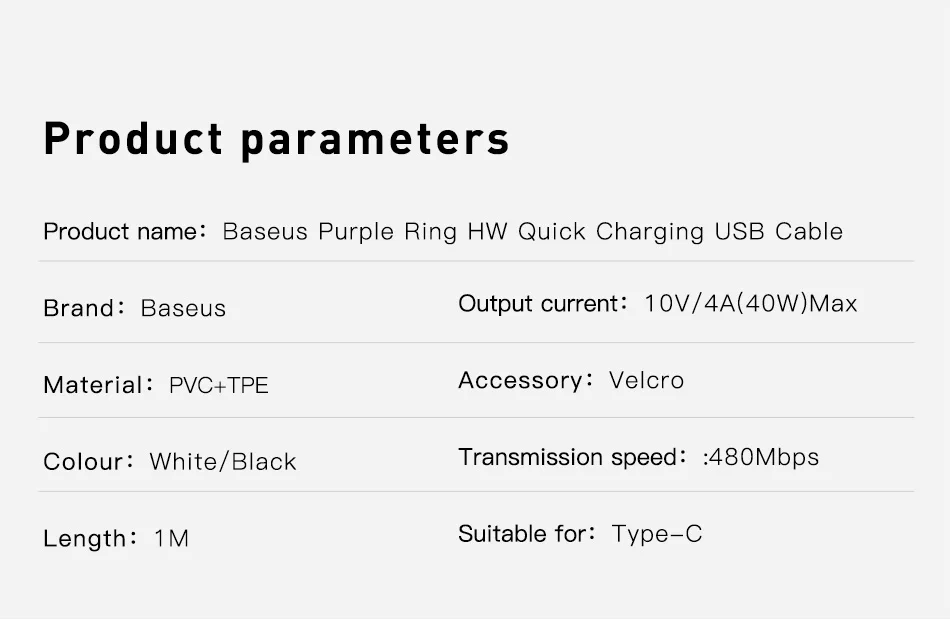 Baseus кабель usb type C для huawei mate 20 P30 Pro P20 Lite Supercharge быстрое зарядное устройство type C кабель USB-C провод для samsung S9 S10