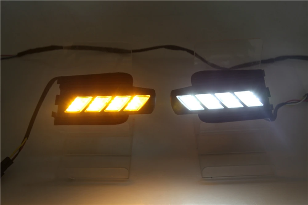 MONTFORD для Toyota Land Cruiser Prado FJ120 2003 2009 12 В DRL Габаритные огни Led спереди Противотуманные