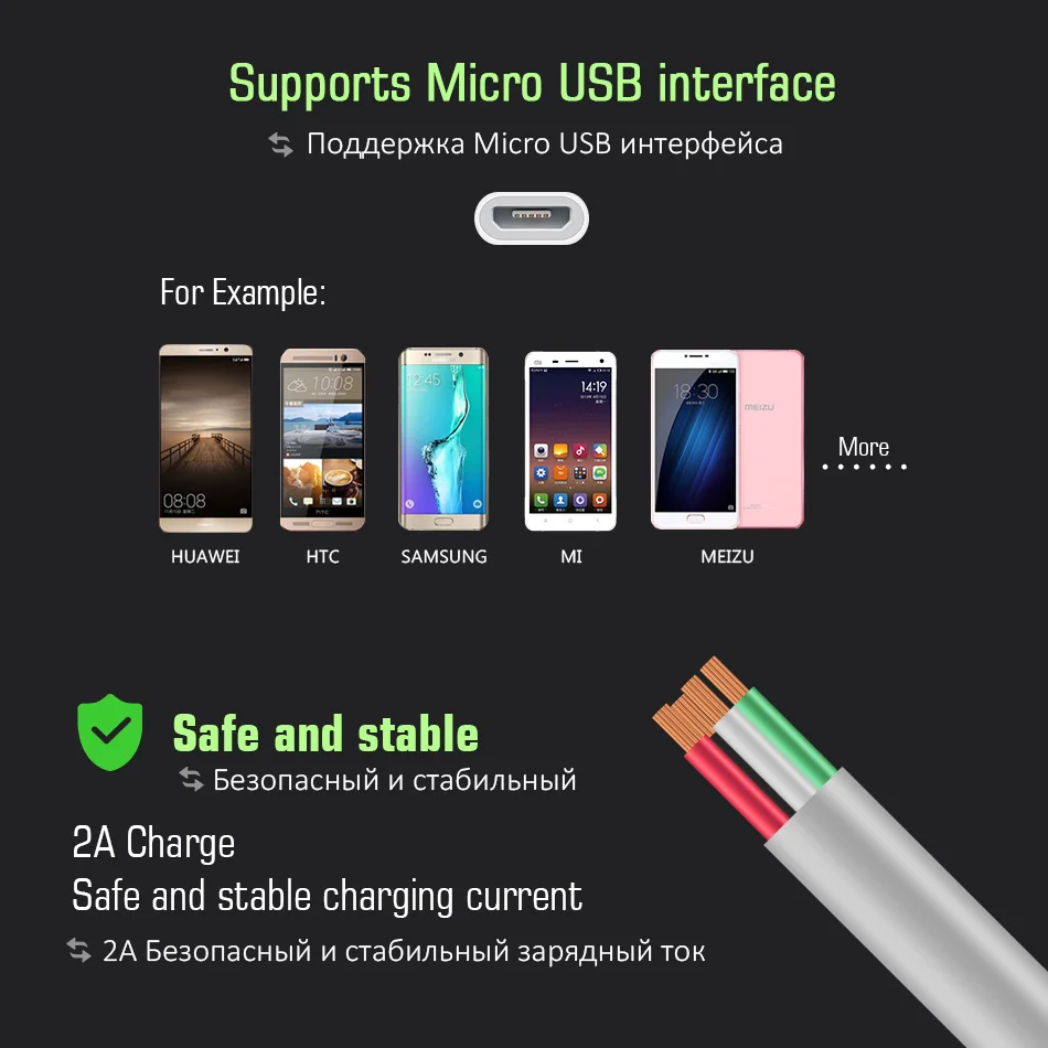 Магнитный кабель Micro USB/Type C/IOS 1 м 5 мобильный телефон зарядное устройство для Apple