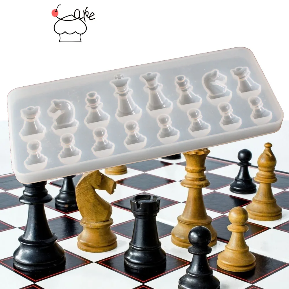 

Aouke Molds 3D Chess ashtray silicone mold manual flower container surface H057