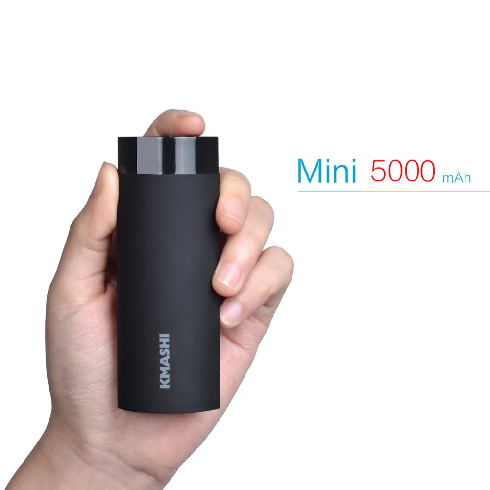 KMASHI внешний аккумулятор power bank 5000 мАч Мини портативное зарядное устройство 18650 Bank