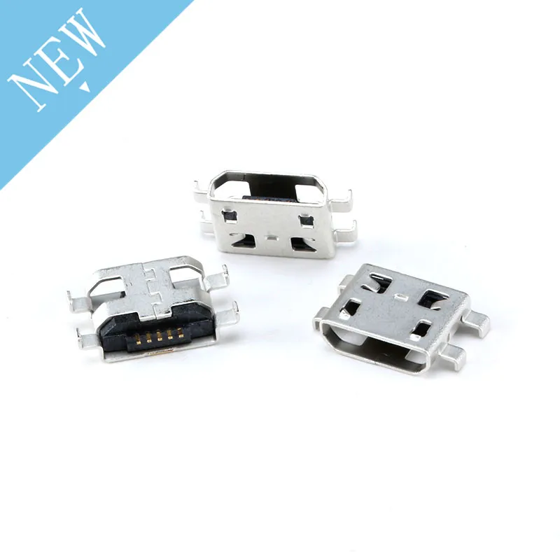 100 шт. Micro USB 5Pin 5P разъем MINI SMD DIP Female | Компьютеры и офис