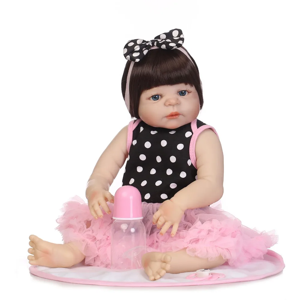 NPKCOLLECTION 19 &quotполностью силиконовая кукла для новорожденных девочек игрушки