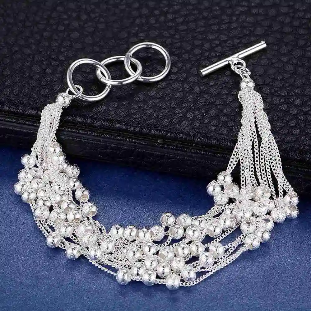 Очаровательные бусы Оптовая серебрение браслет посеребренные ювелирные