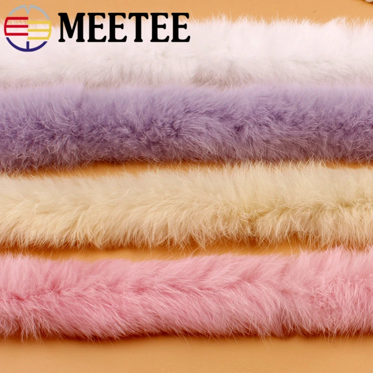 2 метра, Meetee, 6 см, искусственный кроличий мех, лента, отделка ленты, сделай сам, ручная работа, пуховик, Декор, Швейные сумки, аксессуары для одежды, ремесло