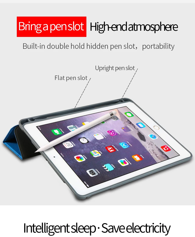 Умный чехол для Ipad Mini 5 с держателем стилуса 7 9 дюйма A2133 A2124 A2125 A2126 функцией