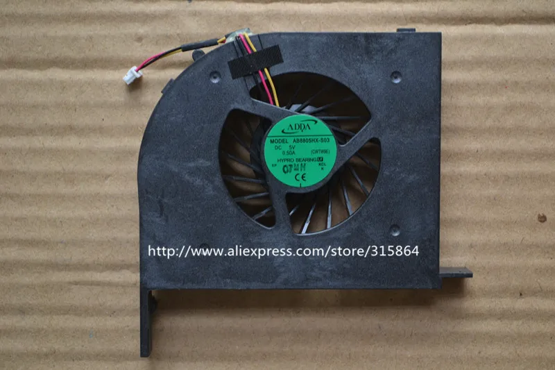 

New laptop cpu cooling fan for HASEE K580-I3I5I7 D1 D2 D3 AB8805HX-S03