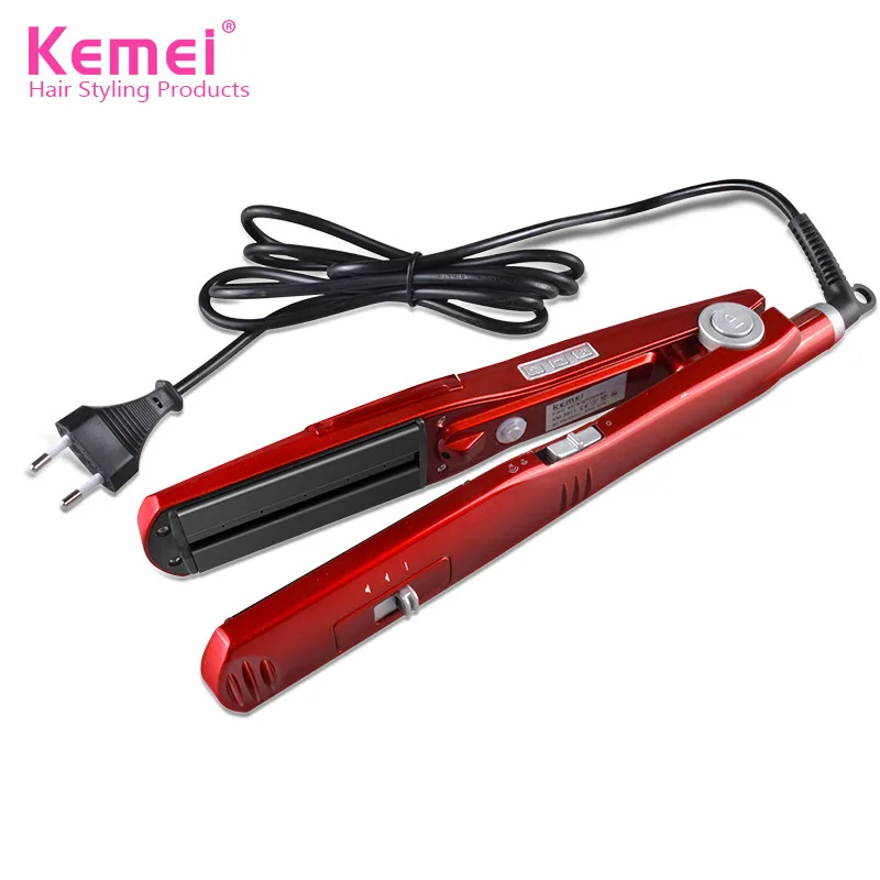 Kemei KM-3011 Утюг Электрические волосы бигуди ЕС штекер паровой спрей устройство керамическое покрытие пара-взрыв быстрые волосы электрический утюжок для волос