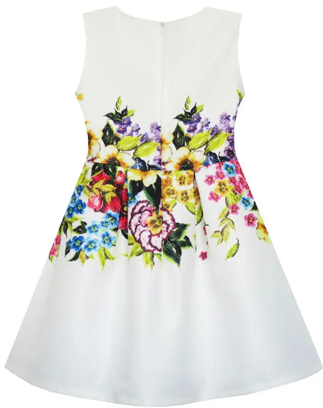 Sunny Fashion платья для девочек новогодние костюмы Цветок Сад Элегантный Китайский