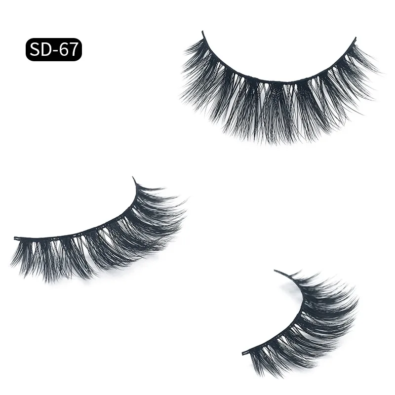 Wholesale Eyelashes 50Pairs 3D Mink Lashes Luxury Hand Made Mink Lash Long Lasting Volume Lashes Extension False Eyelashes Free
