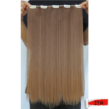 #27 Wjlzz5050/1 p Xi. Rocks синтетические 20 дюймов Ombre ClipIn волосы для наращивания длинные прямые накладные парики для наращивания шиньоны для женщин парик - Цвет: #27