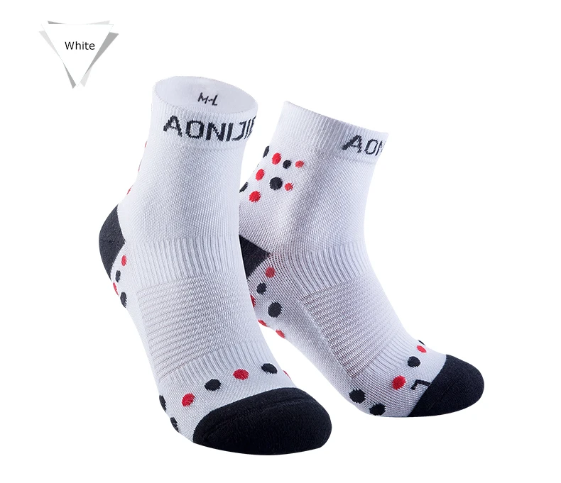 AONIJIE E4092 Outdoor Sports Running Athletic Performance Tab Training Cushion Quarter Compression Socks Heel Shield Cycling