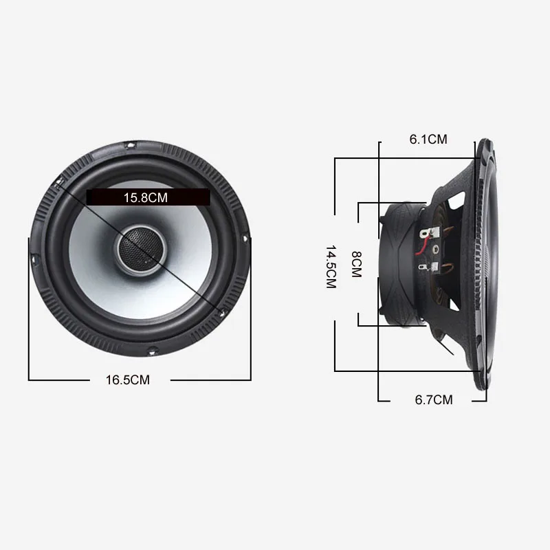 Высокое качество 6,5 дюймов автомобильные аксессуары Аудио НЧ динамик Hifi громкий динамик s модифицированный