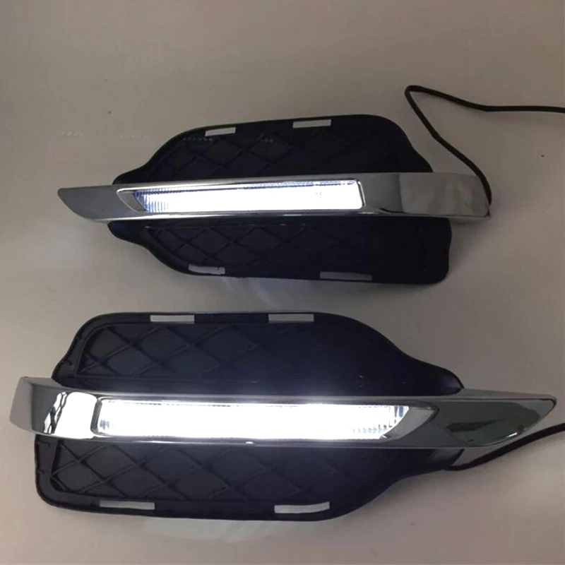 2 шт. светодиодный DRL дневные ходовые огни дневной противотуманный фонарь для