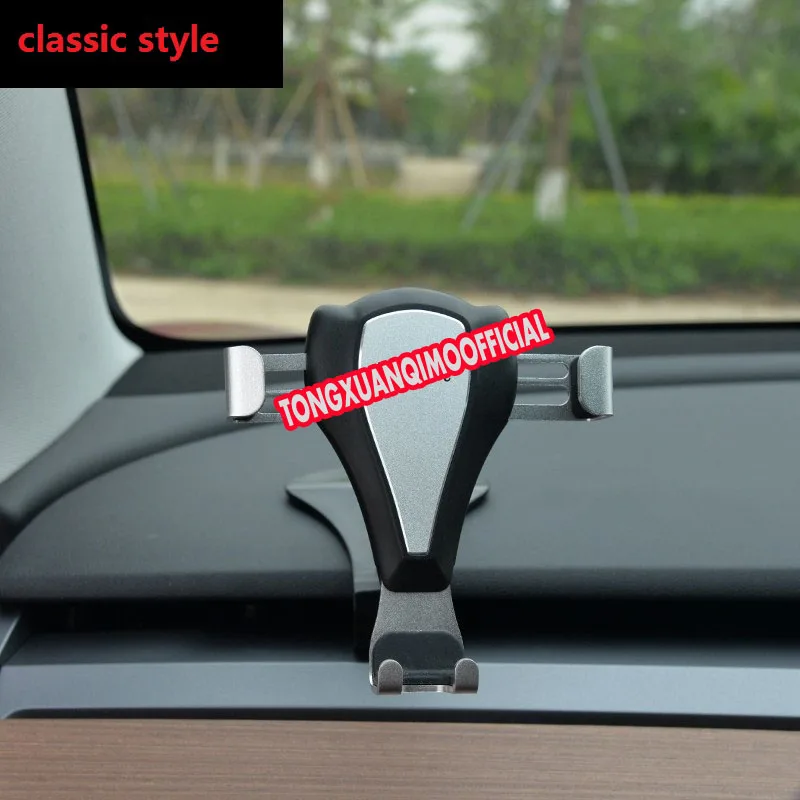classic style Для Tesla модель 3 автомобильный гравитационный мобильный телефон Поддержка кронштейна air outlet многофункциональная навигационная приборная панель с зарядным устройством - Цвет: classic style