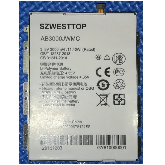Оригинальный аккумулятор SZWESTTOP AB3000JWMC для сотового телефона philips X586 батарея