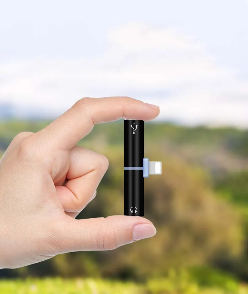 Аудио сплиттер передачи линии зарядки слуха песня два в одном для Iphone7 IPhone Ios 10/11