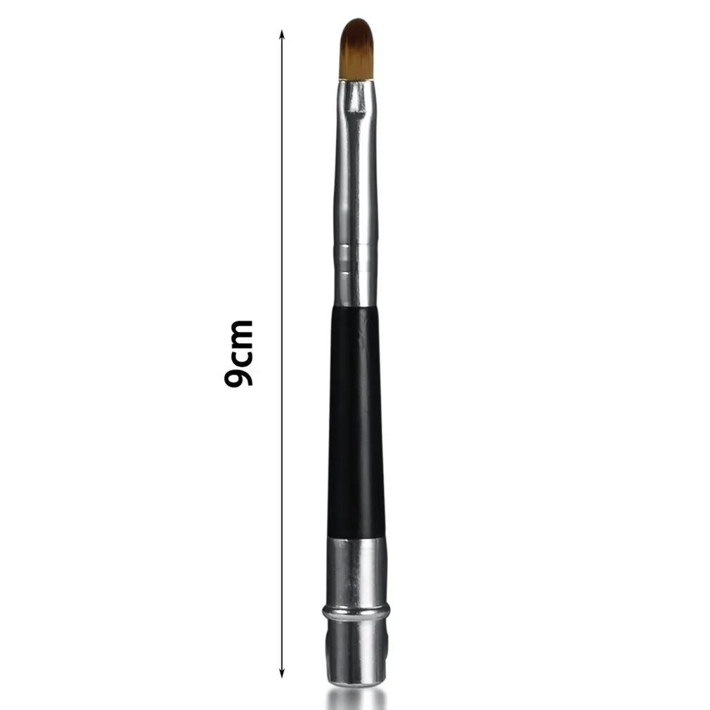 Collapsible Portable Lips Makeup Brush Pen Aluminum Handle Cosmetic Lipstick Lip Gloss With Protect Cap | Красота и здоровье