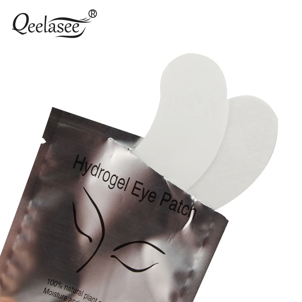 20/50/100 пар затемняющих пластырей для наращивания ресниц гидрогелевых подушечек без ворсинок на клейких наклейках для ложных ресниц.