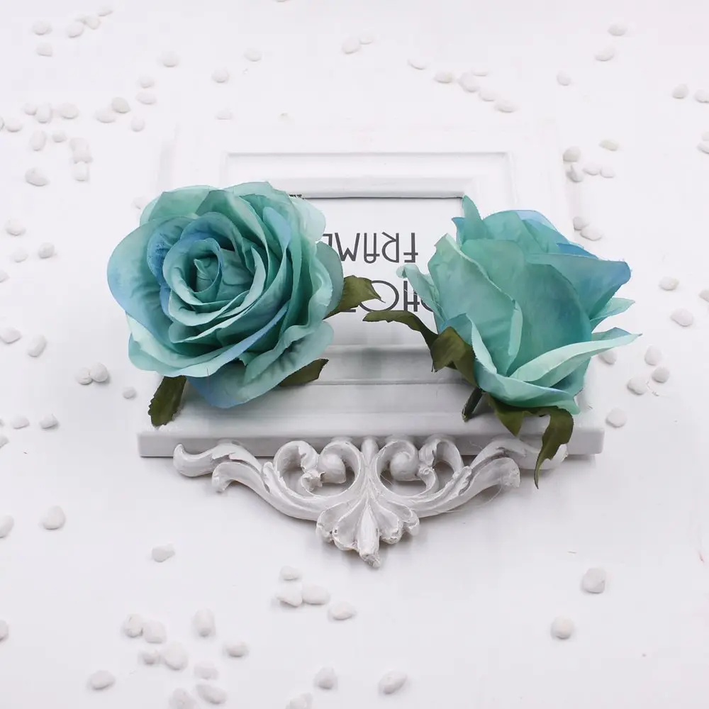 1 шт./лот искусственные шелковые цветы 8 см цветущие розовые украшения для свадьбы